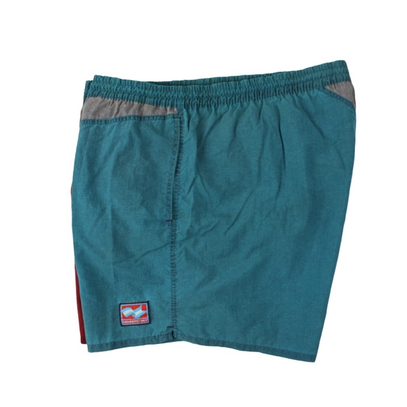VTG Members Only Swim Trunks Maroon Blue Gray 2XL - Picture 4 of 7
